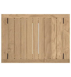 Banc de douche 50x35x45 cm Bois massif de teck