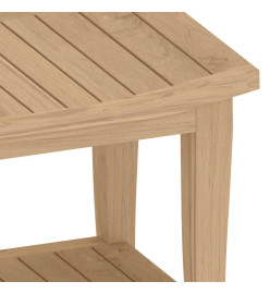 Banc de douche 50x35x45 cm Bois massif de teck