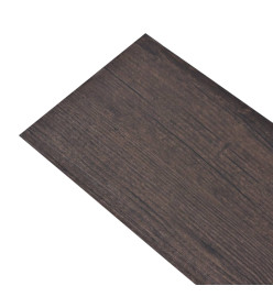 Planches de plancher PVC autoadhésif 2,51 m² 2 mm Marron foncé