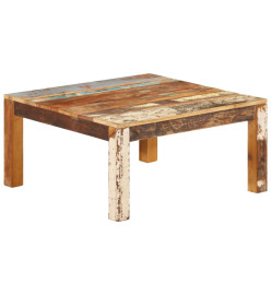 Table basse 80x80x40 cm Bois de récupération massif