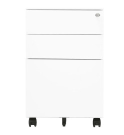 Classeur mobile Blanc 39x45x60 cm Acier