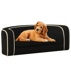 Canapé pliable pour chien Noir 73x67x26 cm Coussin lavable