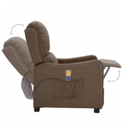 Fauteuil de massage Taupe Tissu