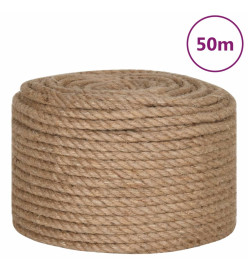 Corde de jute 50 m de long 12 mm d'épaisseur