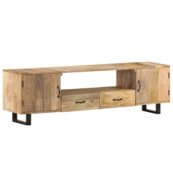 Meuble TV 160x30x45 cm Bois massif de manguier