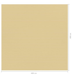 Tapis de tente 400x400 cm Beige