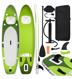 Ensemble de planche SUP gonflable Vert 360x81x10 cm