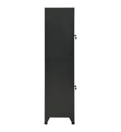 Armoire à casiers Anthracite 38x45x180 cm Acier