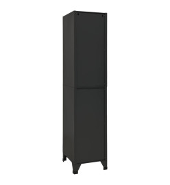 Armoire à casiers Anthracite 38x45x180 cm Acier