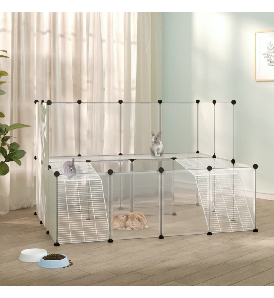 Cage pour petits animaux Transparent 143x107x93 cm PP et Acier