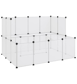 Cage pour petits animaux Transparent 143x107x93 cm PP et Acier