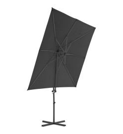 Parasol avec base portable Anthracite