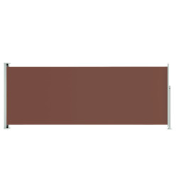 Auvent latéral rétractable de patio 117x300 cm Marron