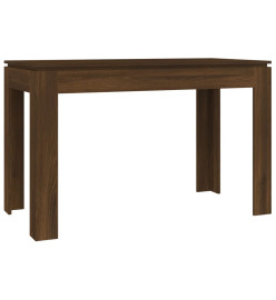 Table à dîner Chêne marron 120x60x76 cm Bois d'ingénierie