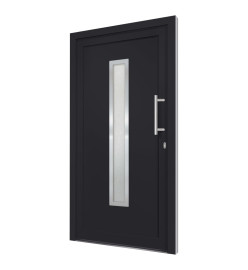 Porte d'entrée Anthracite 108x208 cm