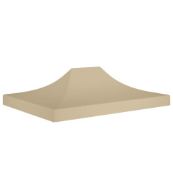 Toit de tente de réception 4x3 m Beige 270 g/m²