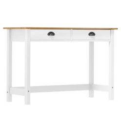 Table console Hill avec 2 tiroirs 110x45x74 cm Pin solide