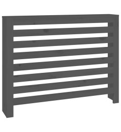 Cache-radiateur Gris 108,5x19x84 cm Bois massif de pin