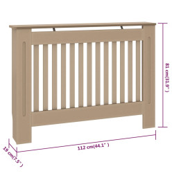 Cache-radiateur 112x19x81 cm MDF