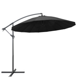 Parasol suspendu Anthracite 3 m Mât en aluminium