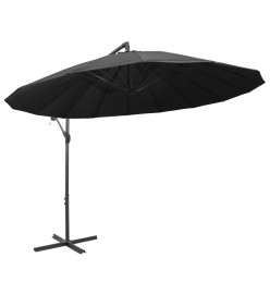 Parasol suspendu Anthracite 3 m Mât en aluminium