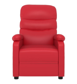 Fauteuil de massage électrique Rouge Similicuir