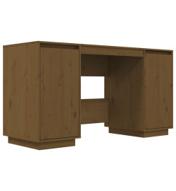 Bureau Marron miel 140x50x75 cm Bois massif de pin