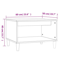 Table basse Gris béton 60x50x40 cm Bois d'ingénierie