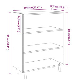 Buffet Chêne sonoma 69,5x32,5x90 cm Bois d'ingénierie