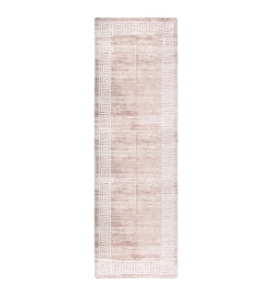 Tapis lavable antidérapant 80x300 cm Beige