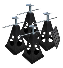 ProPlus 4 pcs Supports stabilisateurs 750 kg