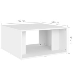 Tables basses 4 pcs Blanc 33x33x33 cm Aggloméré