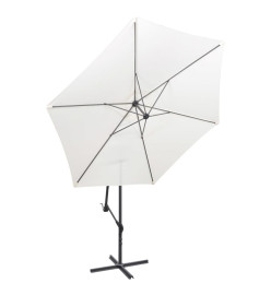 Parasol en porte-à-faux 3 m Blanc sable