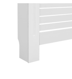 Cache-radiateurs 2 pcs Blanc 152x19x81,5 cm MDF