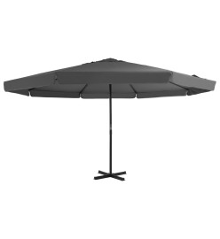 Parasol avec mât en aluminium 500 cm Anthracite