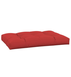 Coussin de palette rouge 120x80x12 cm tissu