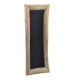 Tableau noir 3 pcs 30x70 cm Bois de teck solide