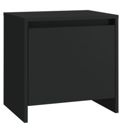 Table de chevet noir 45x34x44,5 cm bois d’ingénierie