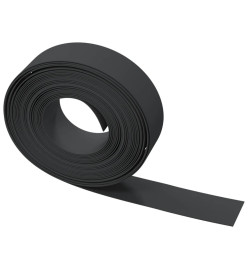 Bordures de jardin 5 pcs noir 10 m 15 cm polyéthylène