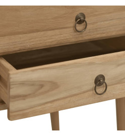 Bureau avec 2 tiroirs 110x52x75 cm Bois de teck solide