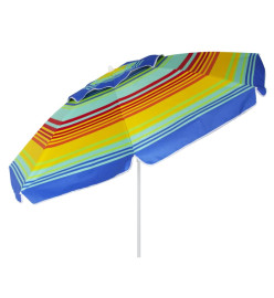 Eurotrail Parasol de plage UPF 50+ Arc-en-ciel