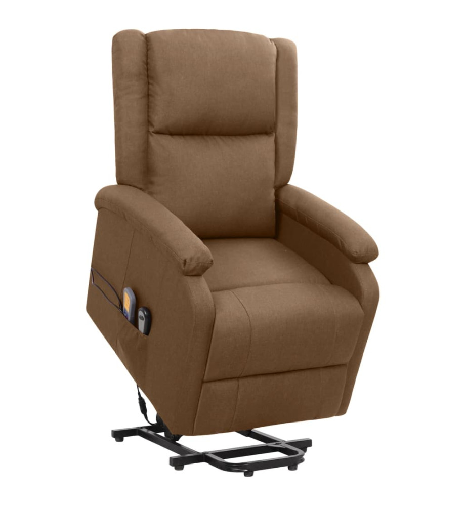 Fauteuil de massage Marron Tissu