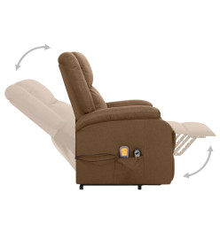 Fauteuil de massage Marron Tissu