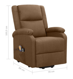 Fauteuil de massage Marron Tissu