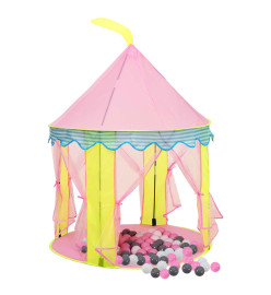 Tente de jeu pour enfants avec 250 balles Rose 100x100x127 cm