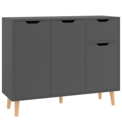 Buffet Gris 90x30x72 cm Aggloméré