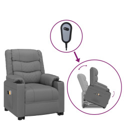 Fauteuil de massage Gris Similicuir