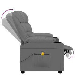 Fauteuil de massage Gris Similicuir