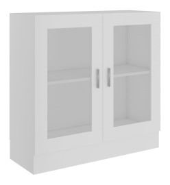 Armoire à vitrine Blanc 82,5x30,5x80 cm Aggloméré