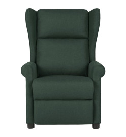 Fauteuil de massage Vert foncé Tissu